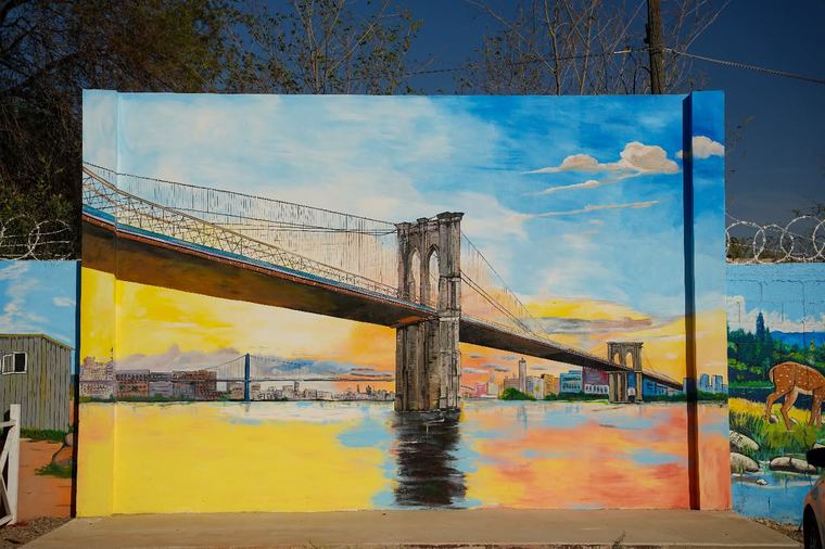Mural del puente de Brooklyn